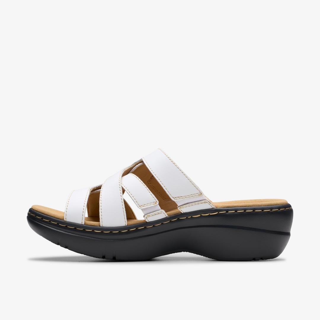 WOMENS Merliah2 Cove White Leather Wedges - Image 2