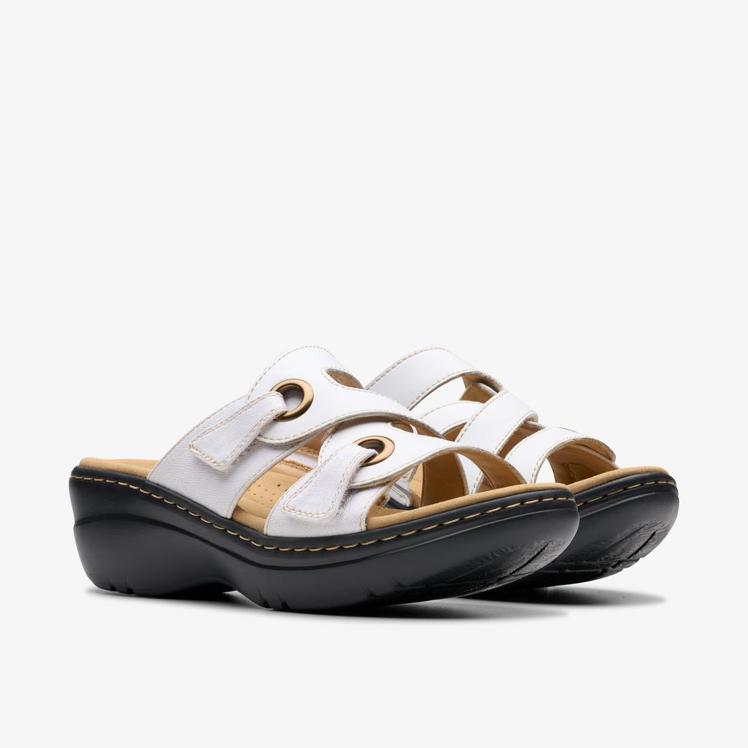 WOMENS Merliah2 Cove White Leather Wedges - Image 4