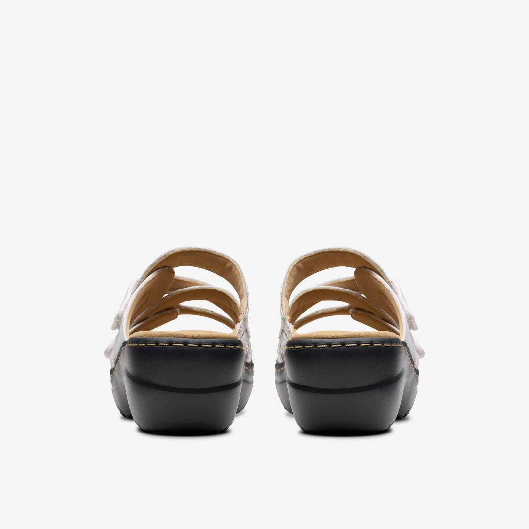WOMENS Merliah2 Cove White Leather Wedges - Image 5