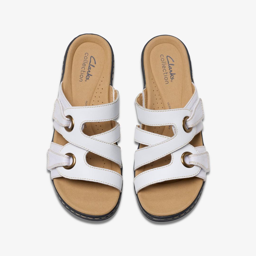 WOMENS Merliah2 Cove White Leather Wedges - Image 6