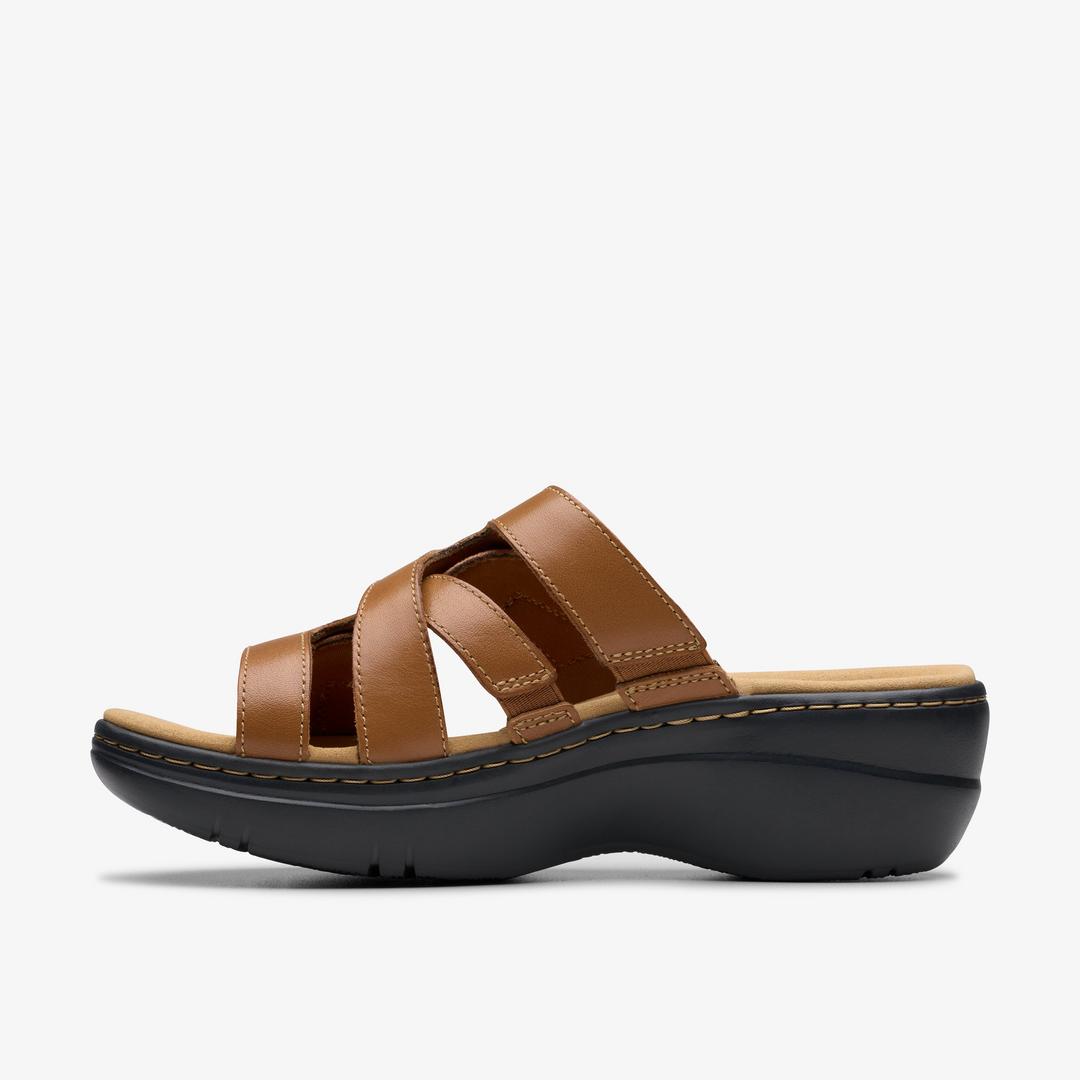 WOMENS Merliah2 Cove Tan Leather Wedges - Image 3