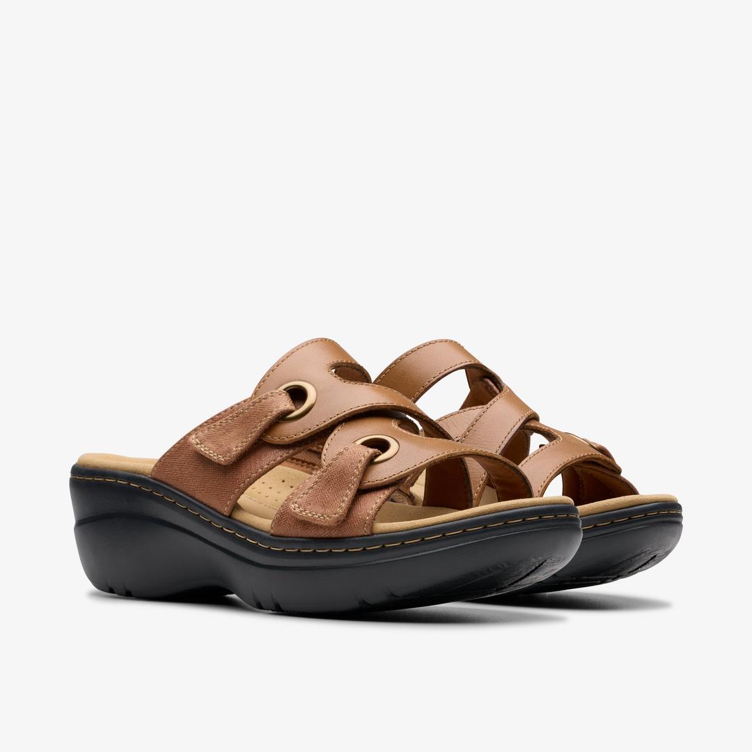 WOMENS Merliah2 Cove Tan Leather Wedges - Image 5