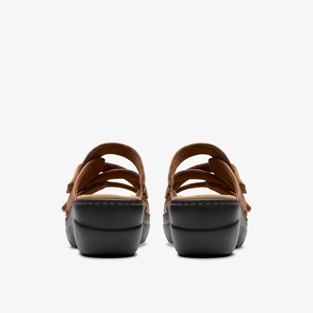 WOMENS Merliah2 Cove Tan Leather Wedges - Image 6