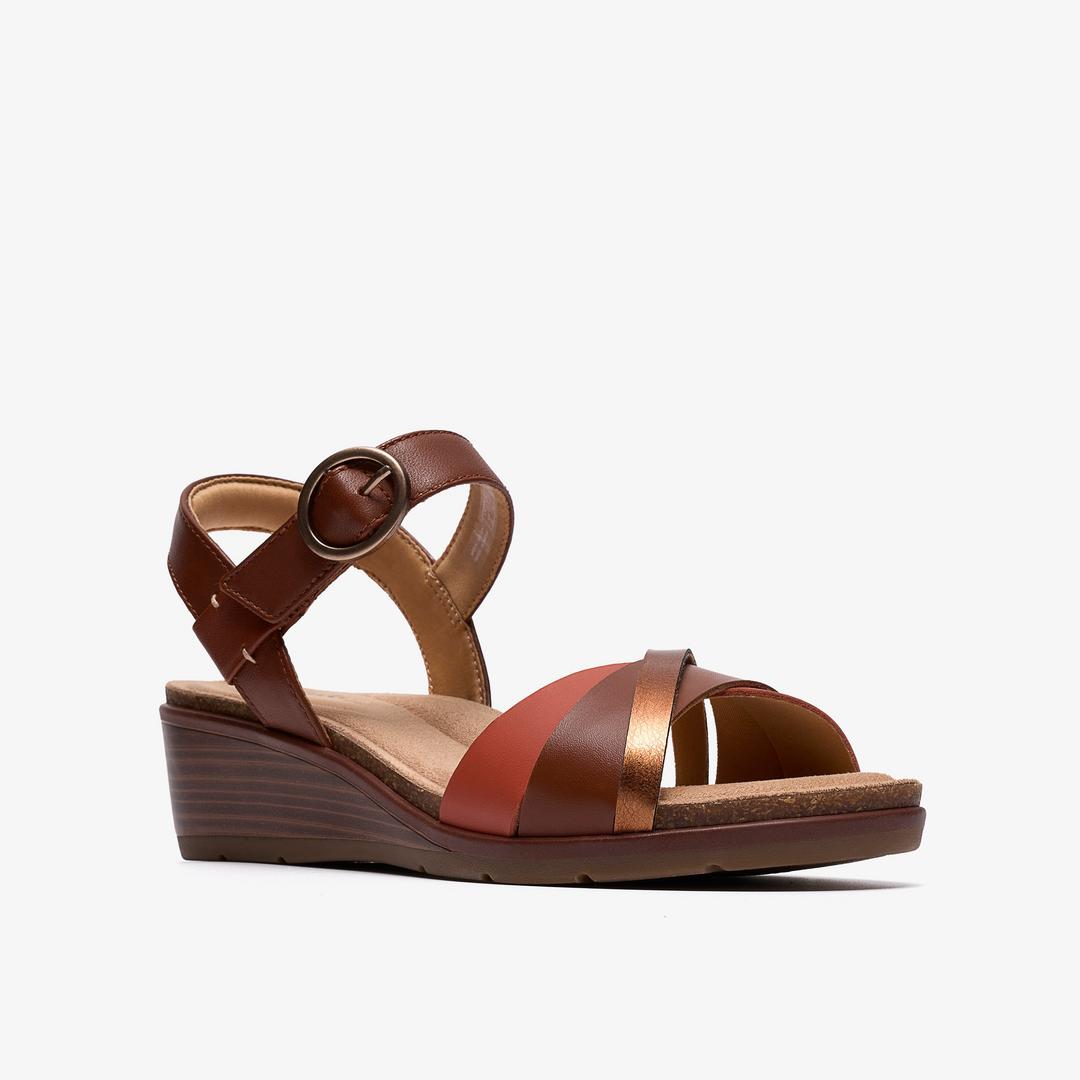 Womens Kacha Twist Rust Wedges - Image 4