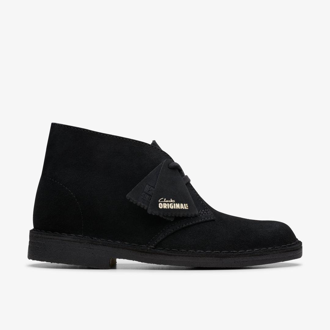 WOMENS Desert Boot Black Suede Desert Boots US