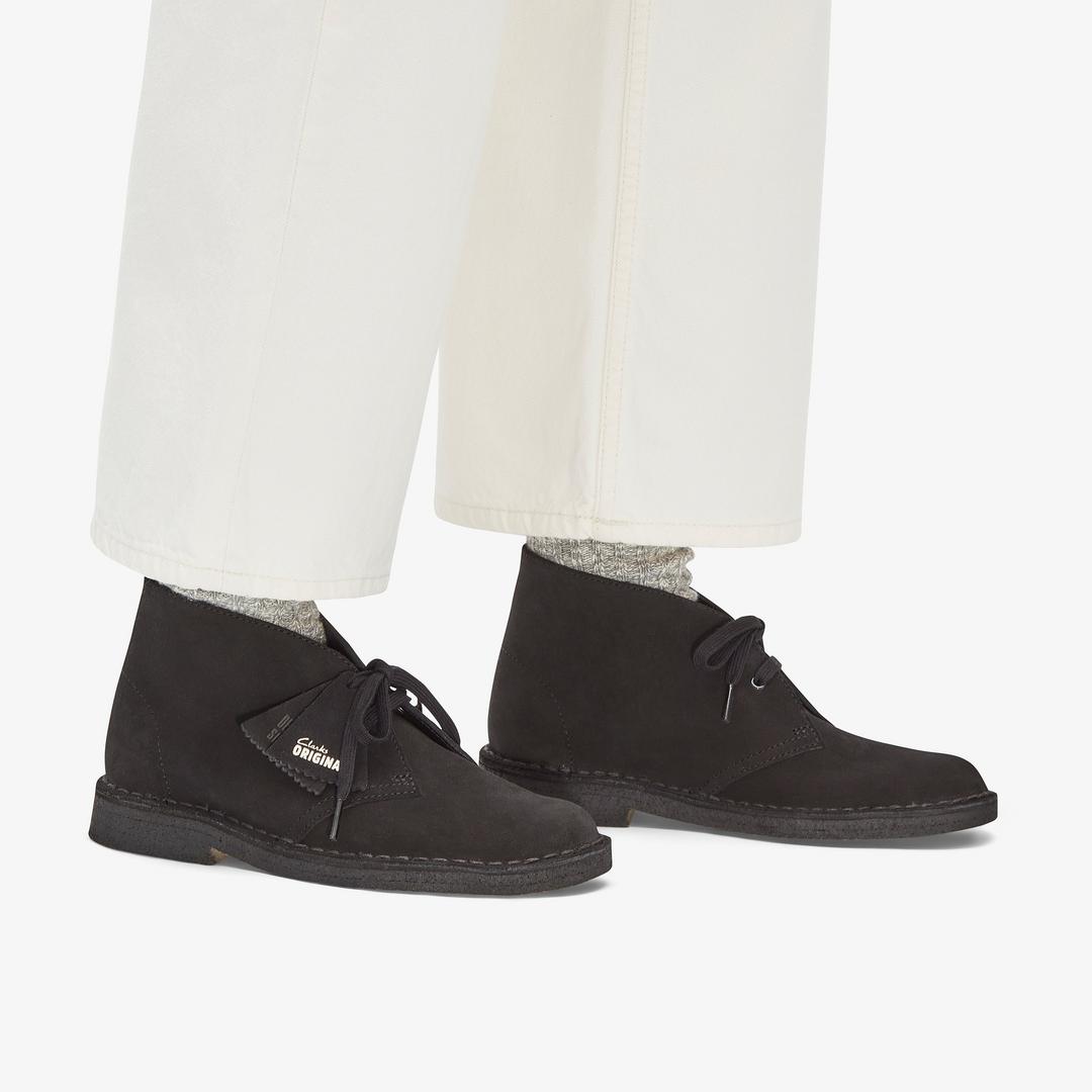 WOMENS Desert Boot Black Suede Desert Boots US - Image 2