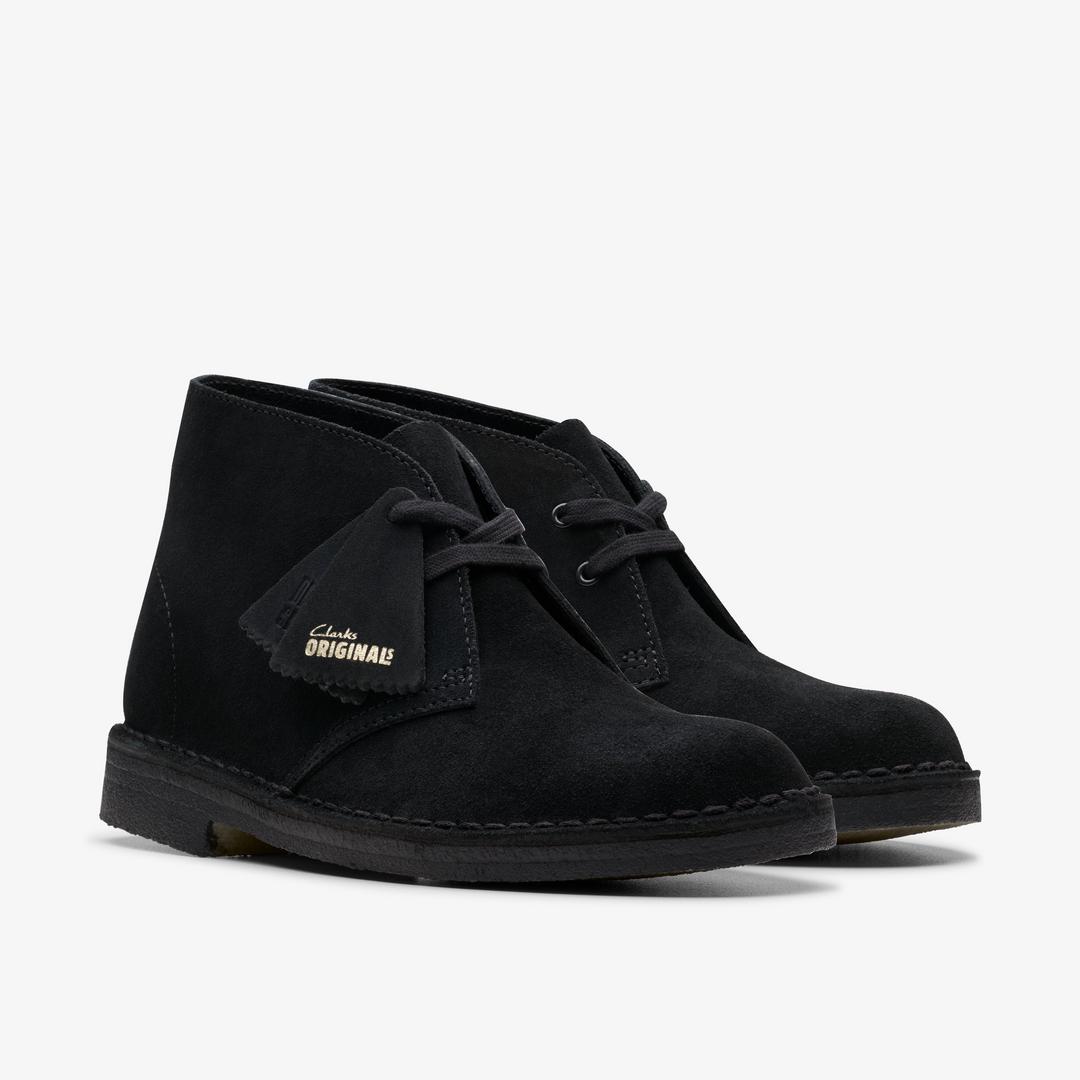 WOMENS Desert Boot Black Suede Desert Boots US - Image 5