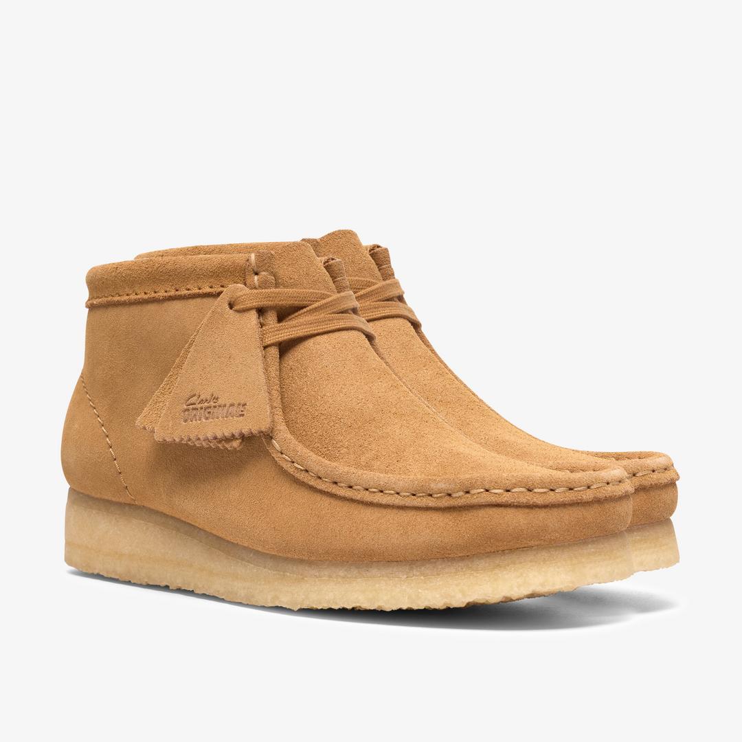 Womens Wallabee Boot Tan Suede - Image 4