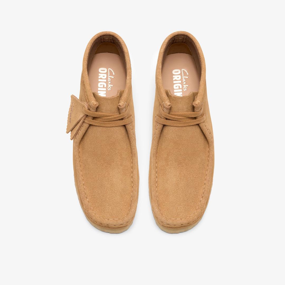Womens Wallabee Boot Tan Suede - Image 6