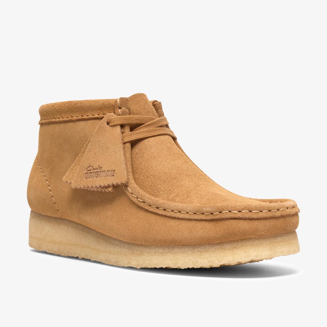 Womens Wallabee Boot Tan Suede - Image 7