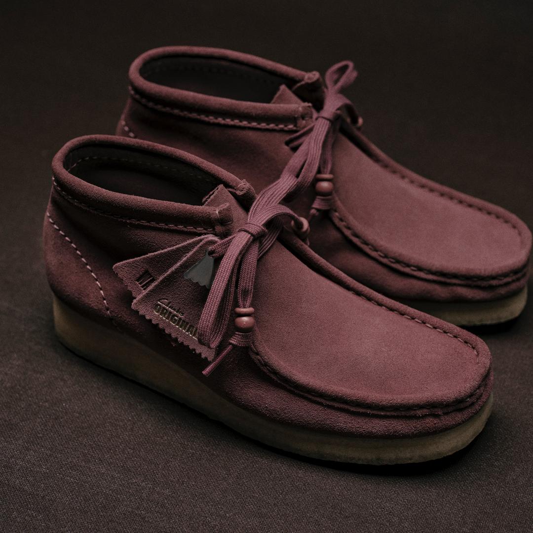 Womens Wallabee Boot. Rose Brown Suede - Image 2