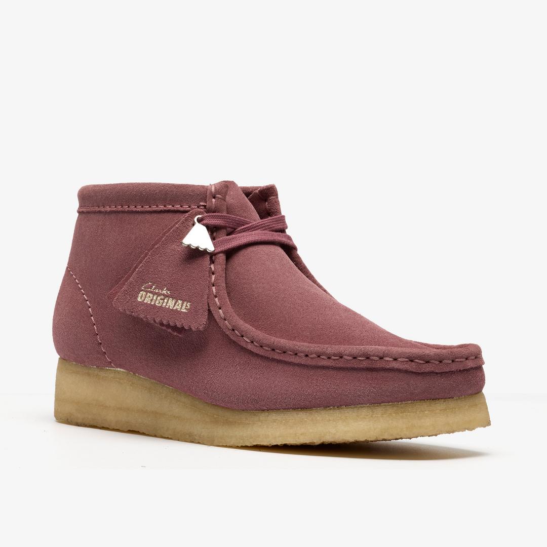 Womens Wallabee Boot. Rose Brown Suede - Image 5