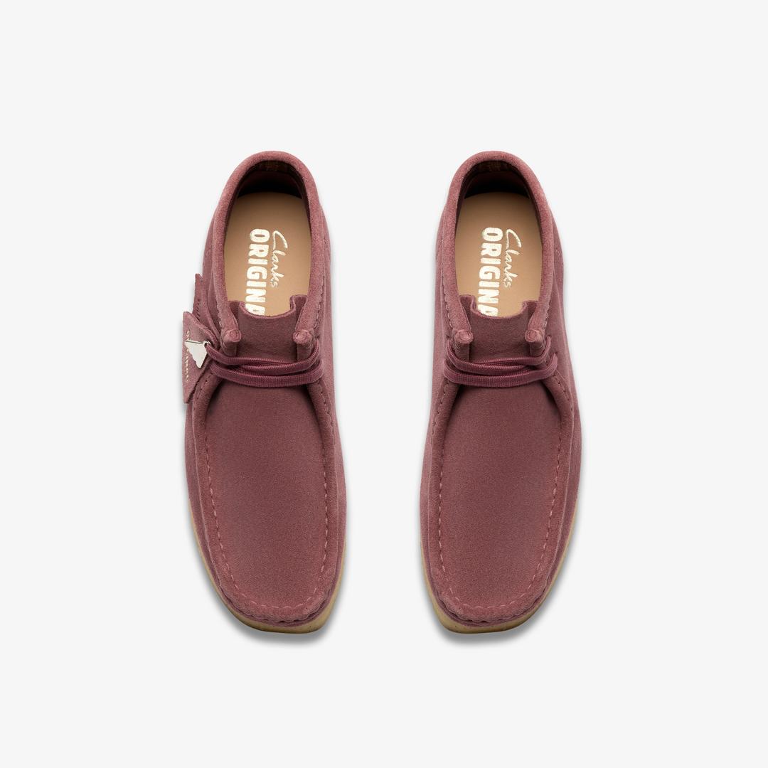 Womens Wallabee Boot. Rose Brown Suede - Image 7