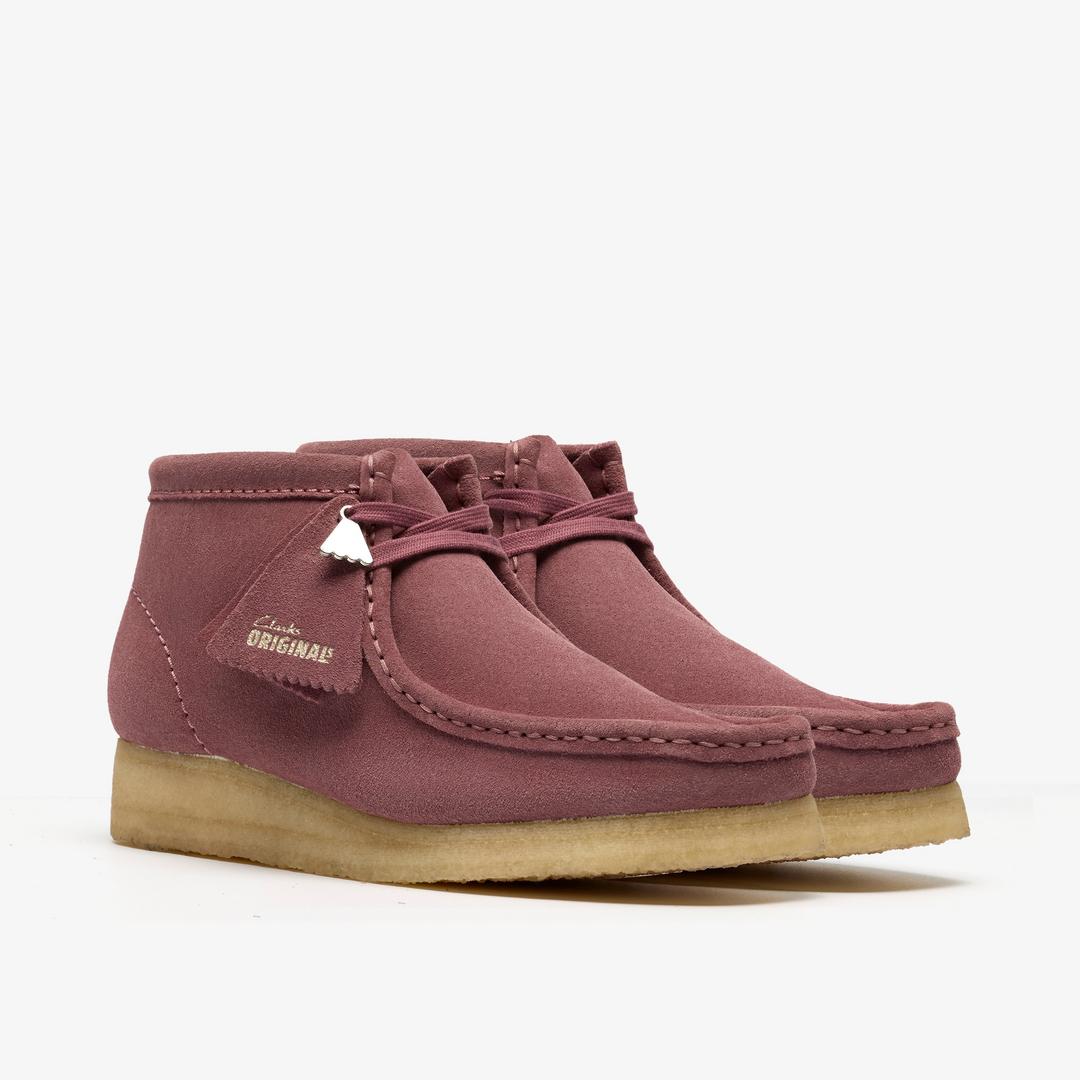 Womens Wallabee Boot. Rose Brown Suede - Image 8