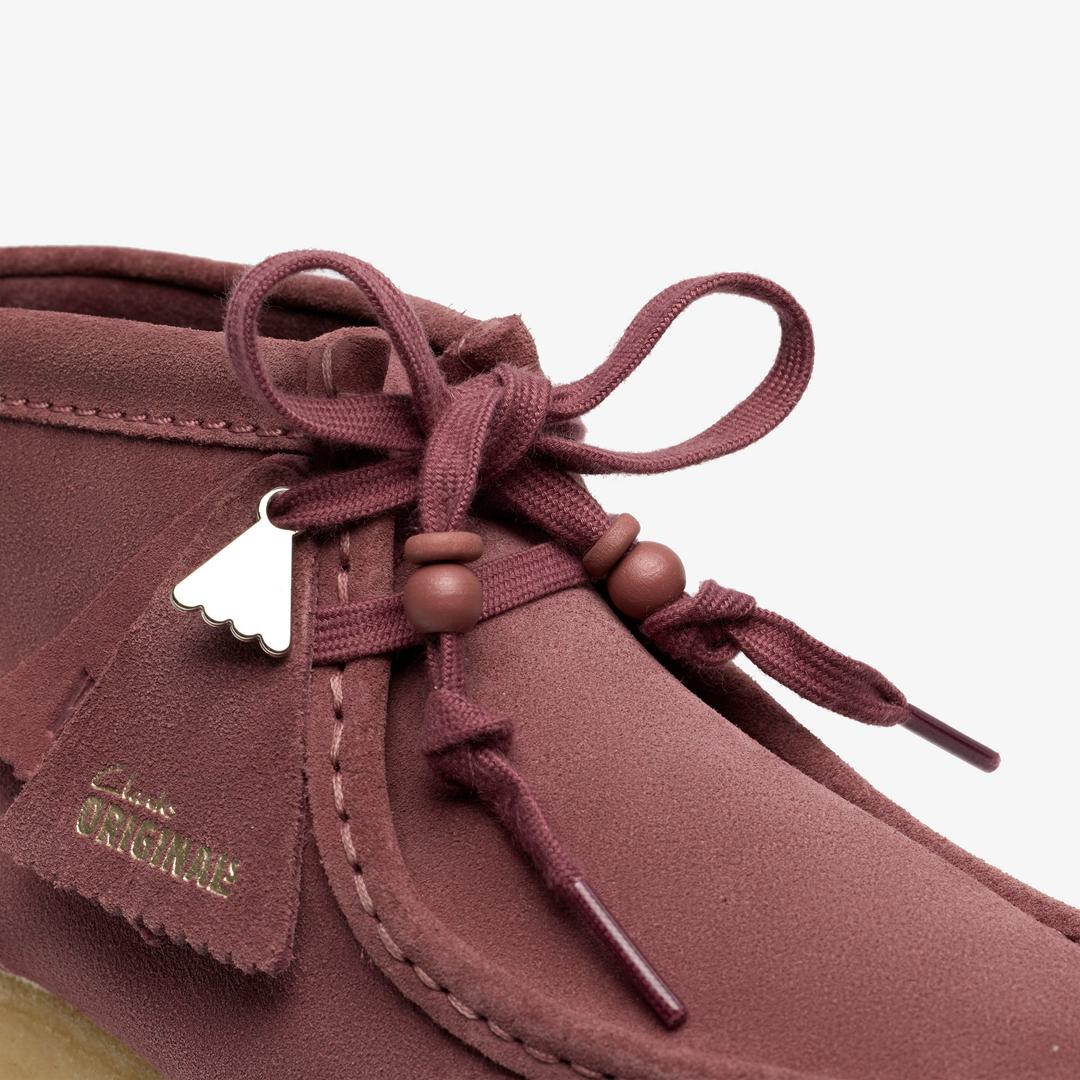 Womens Wallabee Boot. Rose Brown Suede - Image 9