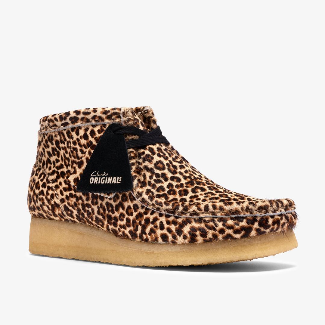 Womens Wallabee Boot Leopard Print - Image 8