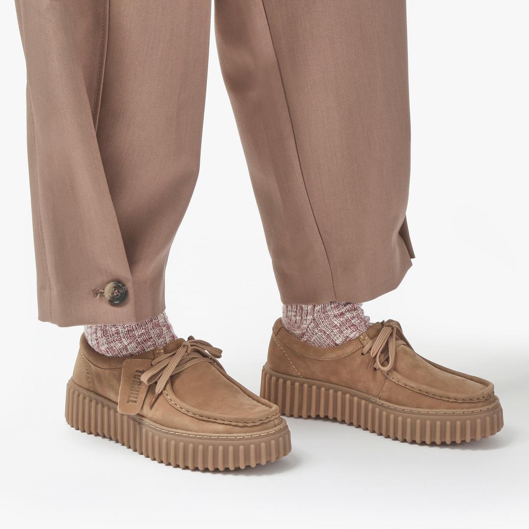 WOMENS Torhill Bee Light Tan Nubuck Moccasins US - Image 3