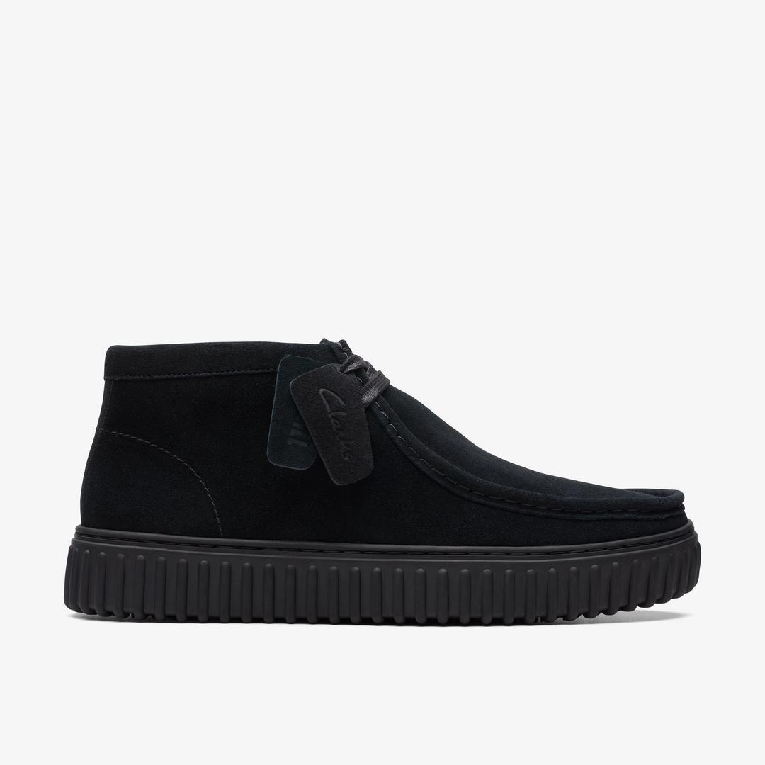 Torhill Hi Black Suede Ankle Boots