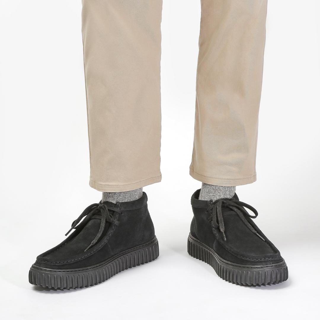 Torhill Hi Black Suede Ankle Boots - Image 8