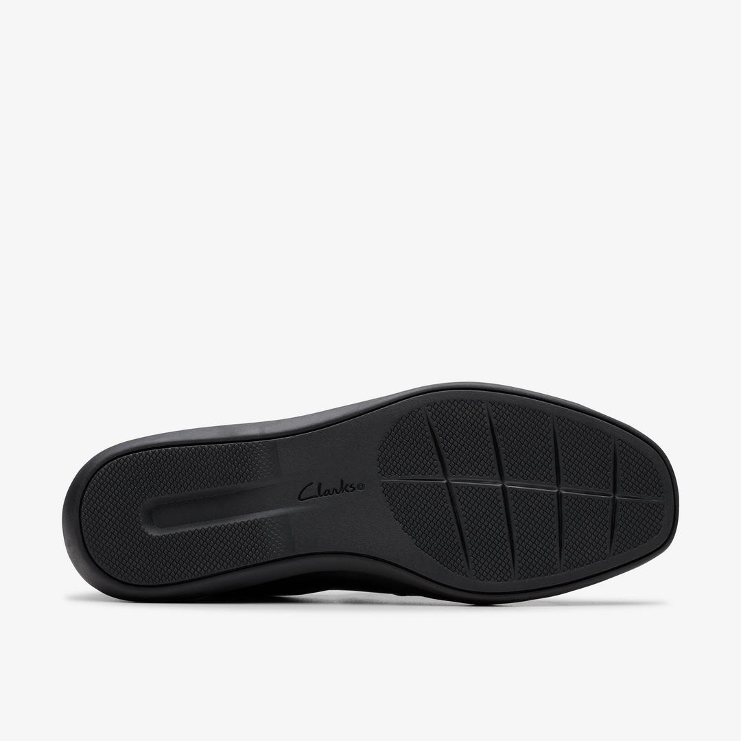 Womens Lynell Slip Black Leather Slip-Ons - Image 5