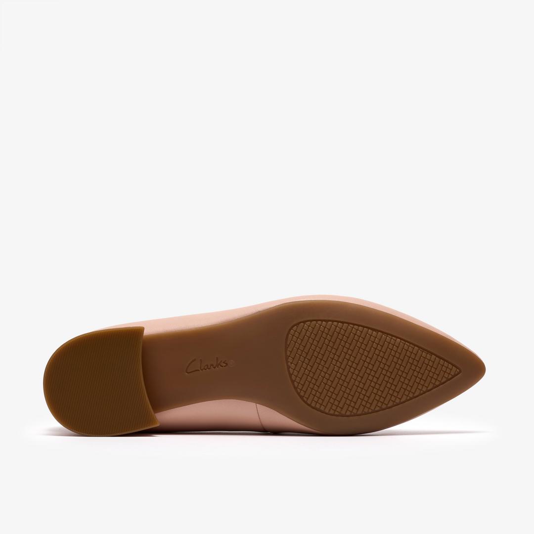Womens Natalyn Trim Light Pink Leather Slip-Ons - Image 3