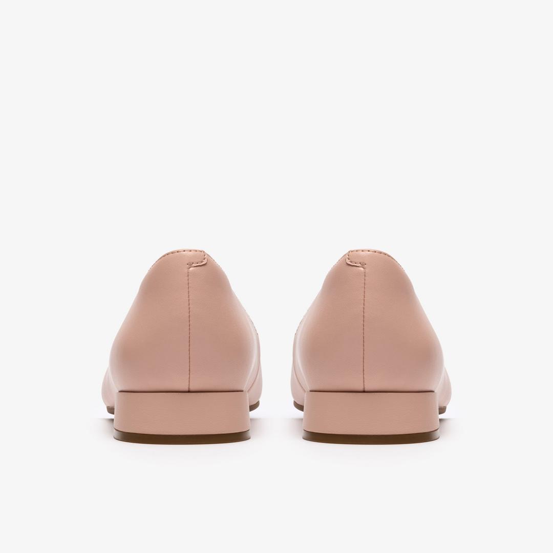 Womens Natalyn Trim Light Pink Leather Slip-Ons - Image 5