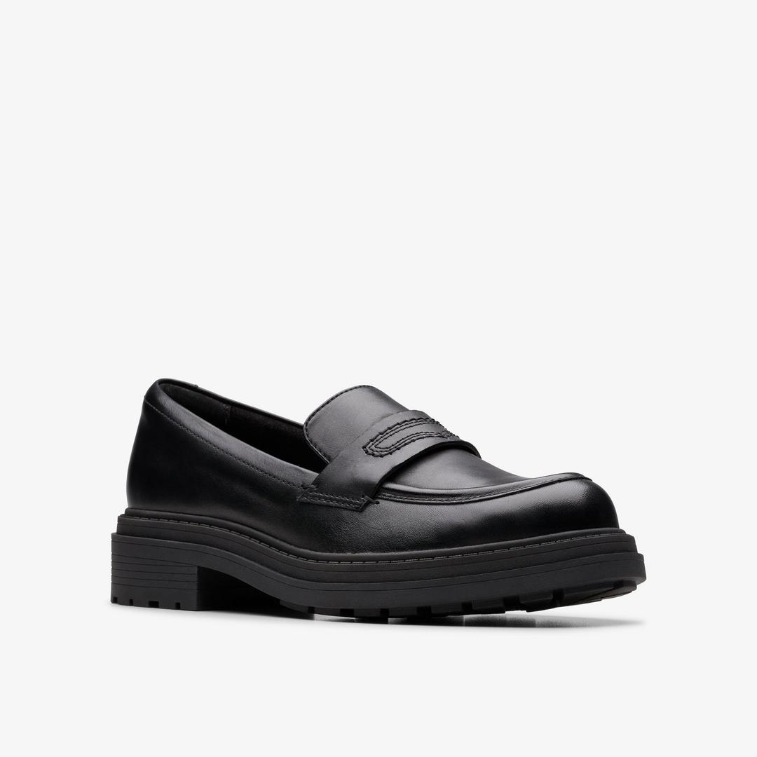 WOMENS Orinoco3 Edge Black Leather Loafers US - Image 5