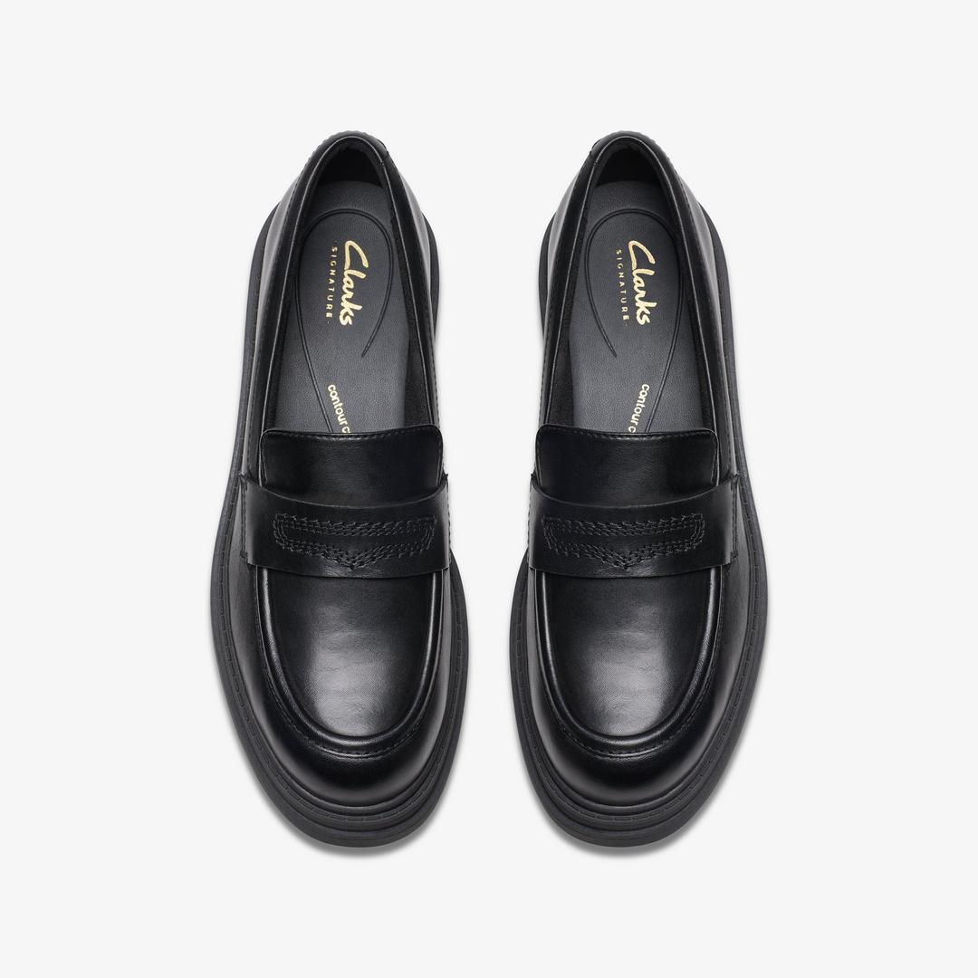WOMENS Orinoco3 Edge Black Leather Loafers US - Image 7