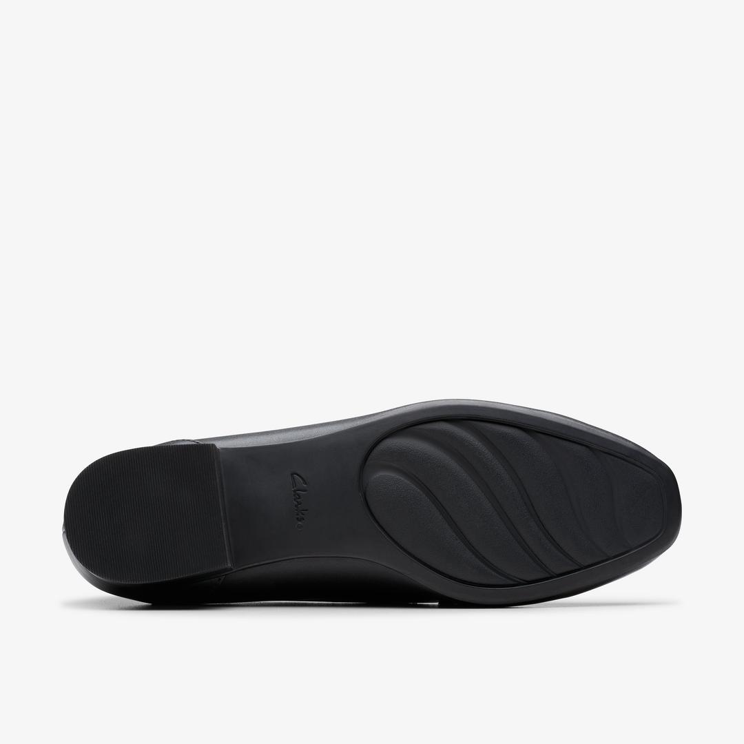 Womens Juliet Echo Black Leather Loafers - Image 6
