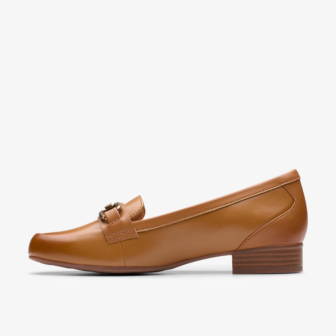 Womens Juliet Echo Tan Leather Loafers - Image 3