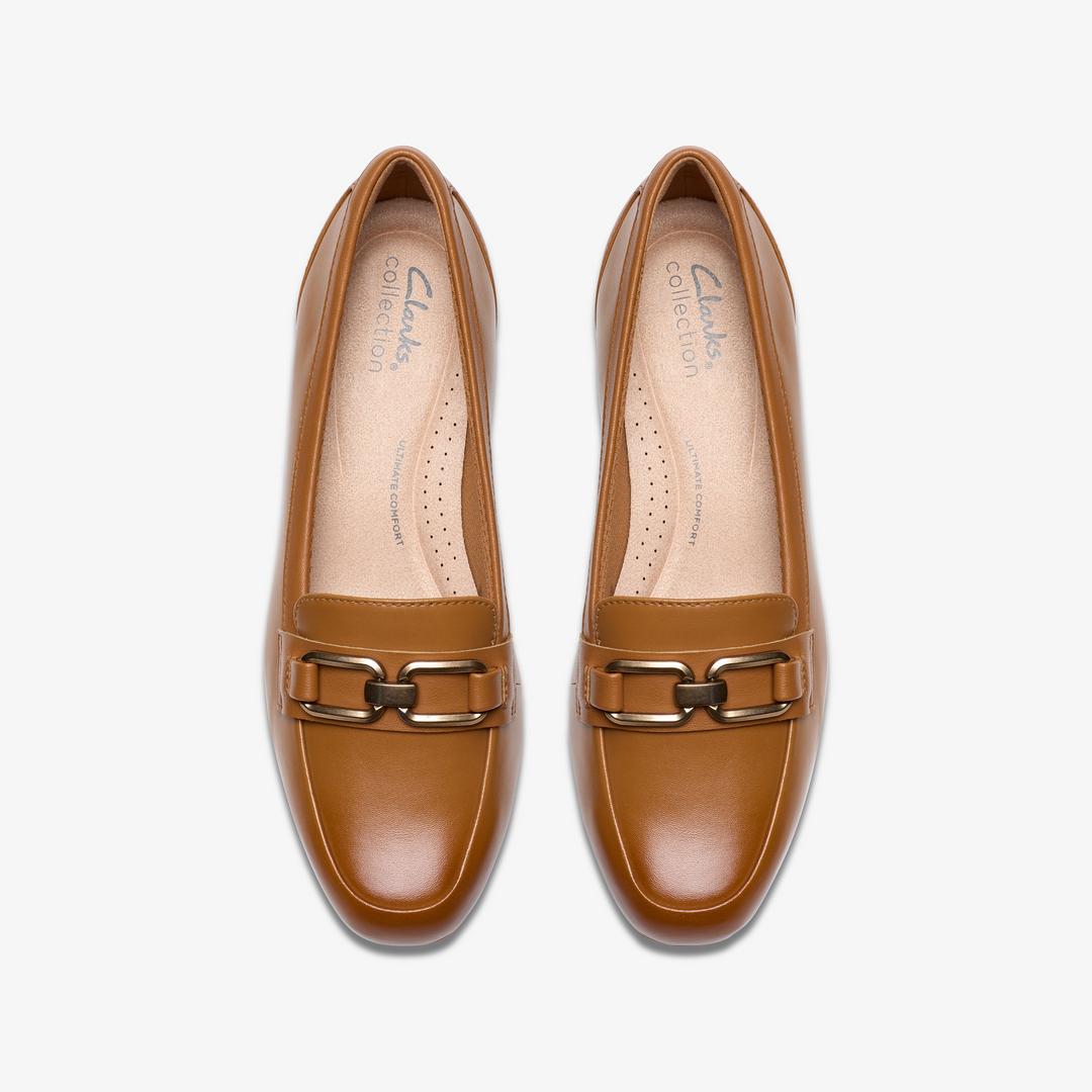 Womens Juliet Echo Tan Leather Loafers - Image 7