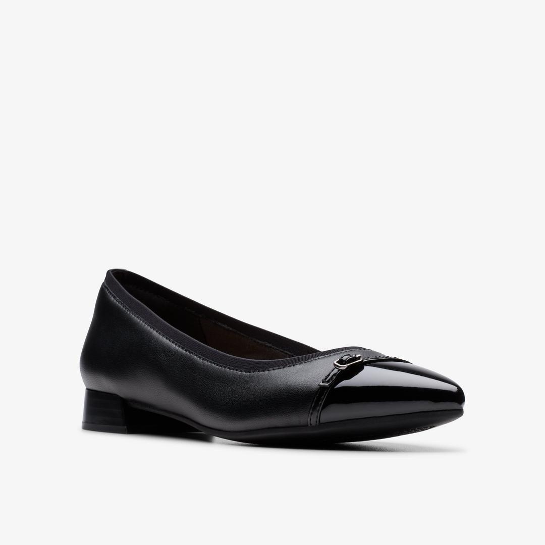 Womens Natalyn Dk Black Leather Slip-Ons - Image 5