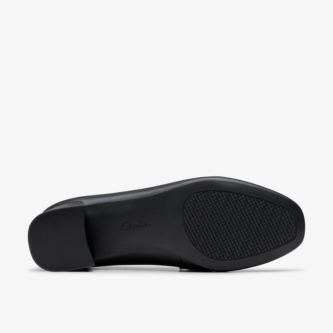Womens Iridessa Sky Black Leather Loafers - Image 3