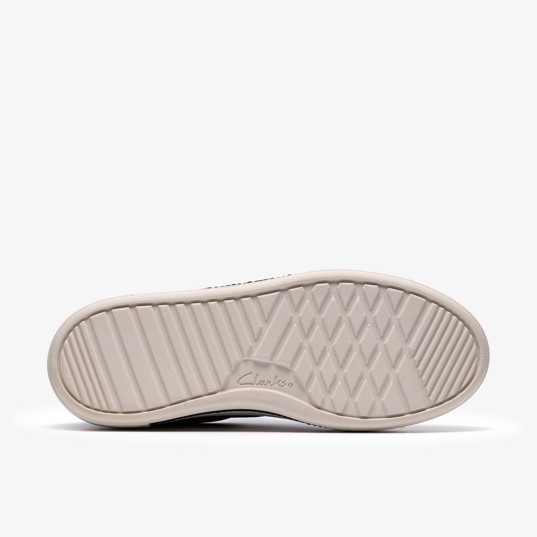 Womens Hollyrose Zip Black Leather Sneakers - Image 3
