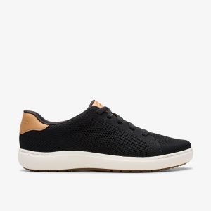 Women's Nalle Walk Black Knit Sneakers