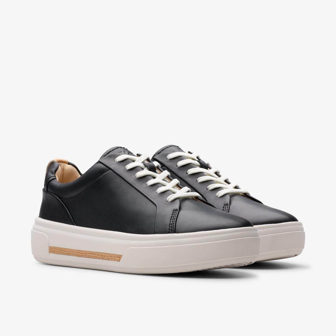 Women's Hollyhock Walk Black Leather Sneakers - Image 5