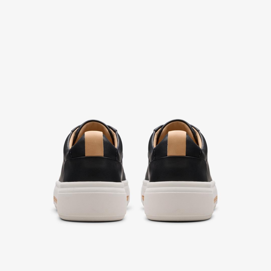 Women's Hollyhock Walk Black Leather Sneakers - Image 6