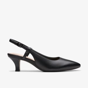 Women's Kepley Lane Black Leather Heels