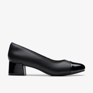 Womens Iridessa May Black Leather Pumps