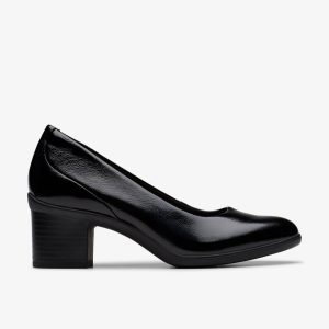 Womens Shaya Poppy Black Patent Pumps