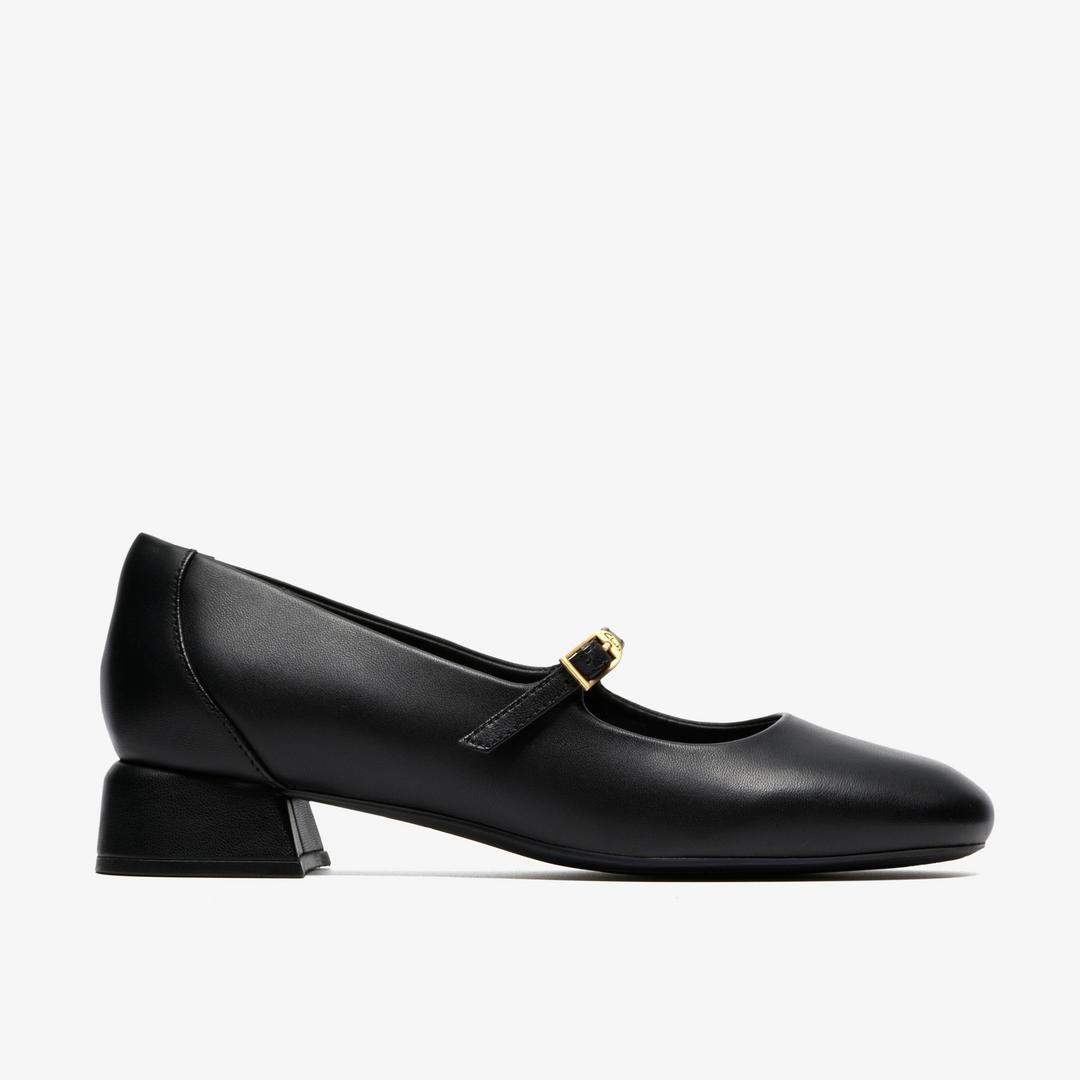 Womens Daiss30 Bar Black Leather Bar Shoes