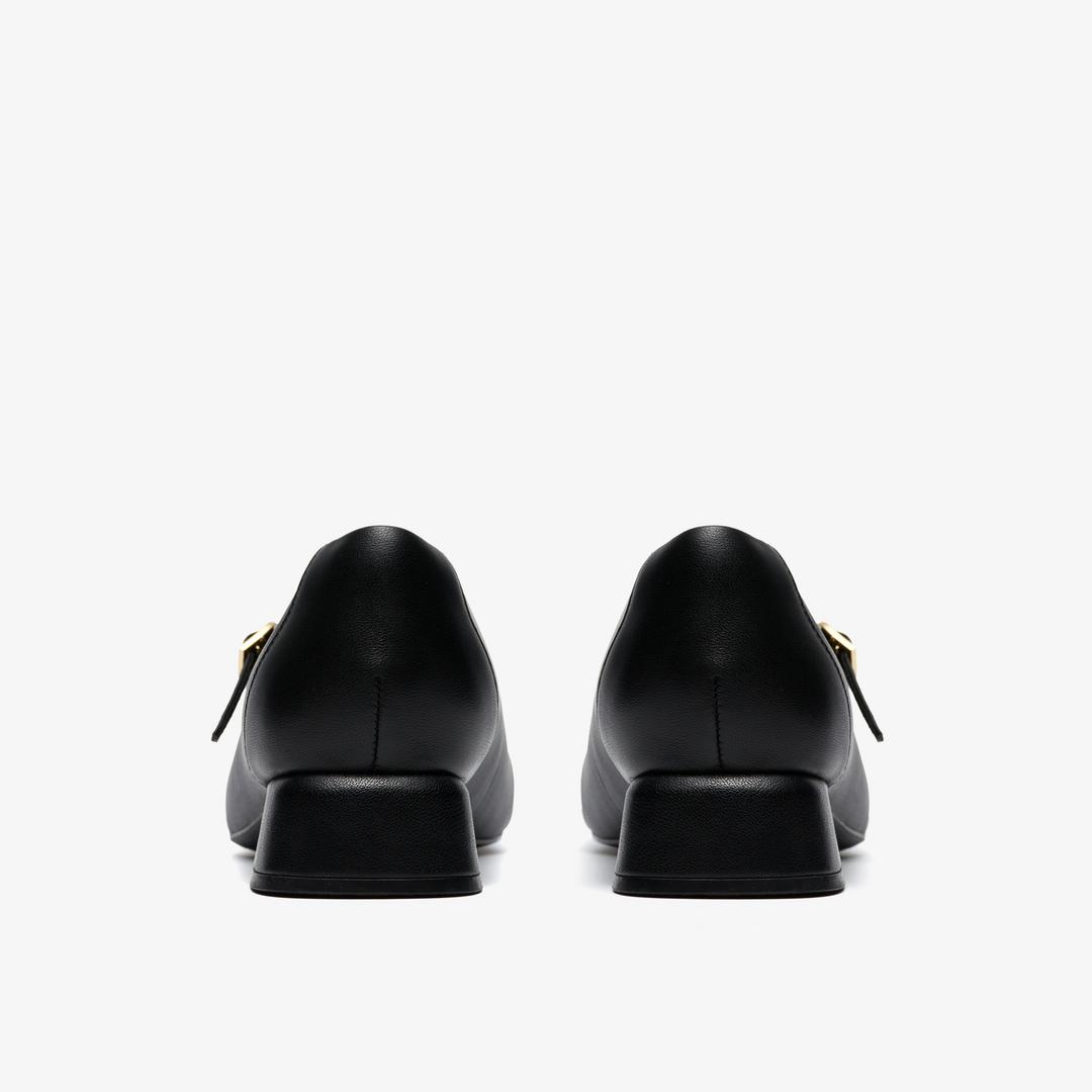 Womens Daiss30 Bar Black Leather Bar Shoes - Image 5