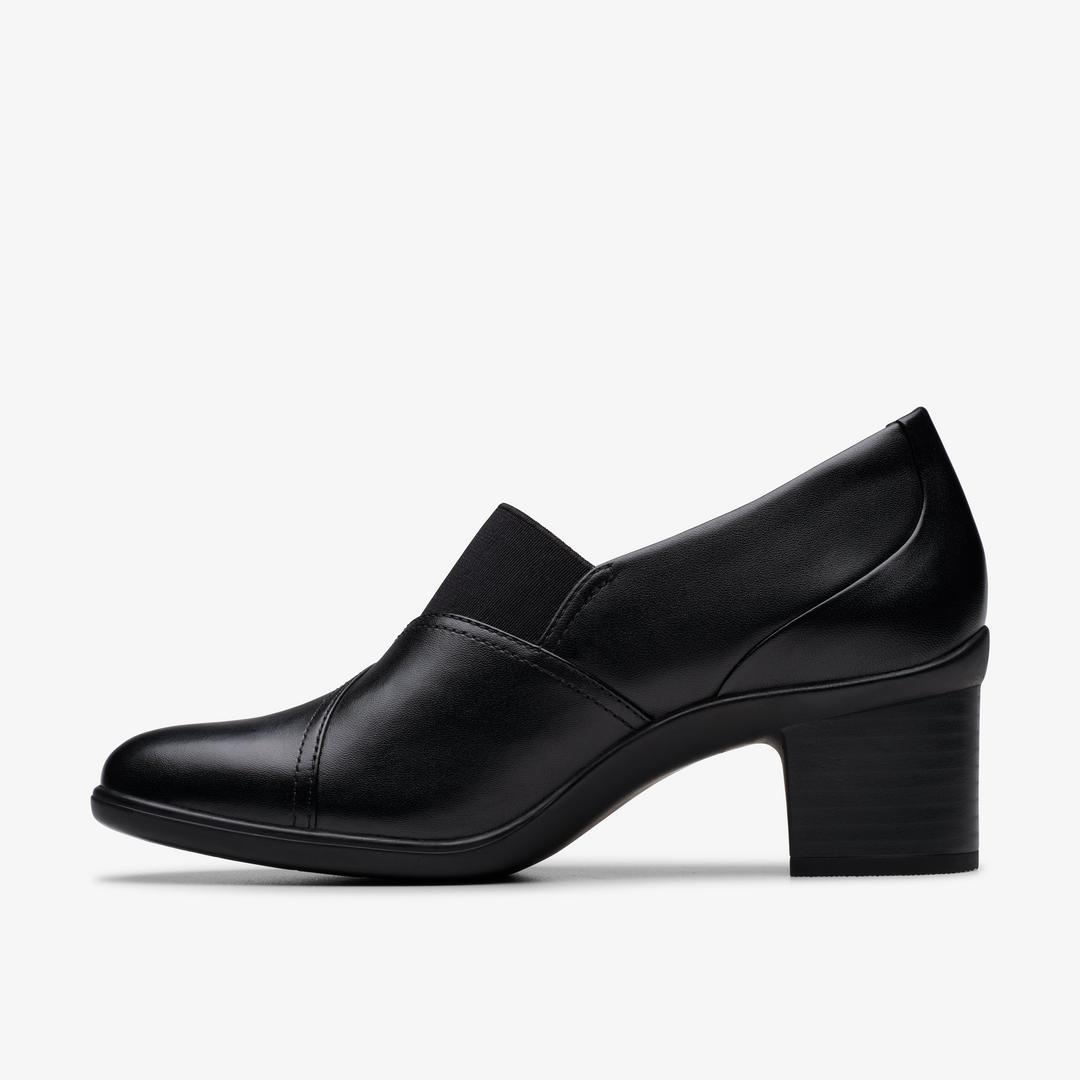 Womens Shaya Tess Black Leather Troer Shoes - Image 2