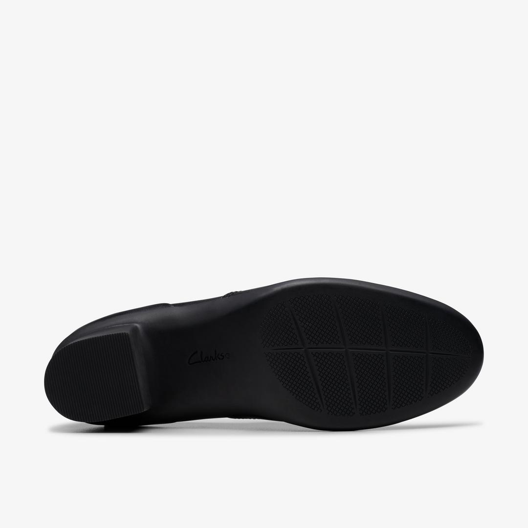Womens Shaya Tess Black Leather Troer Shoes - Image 3