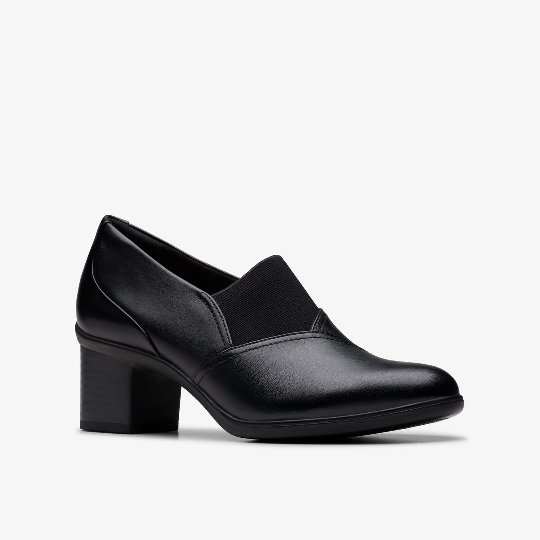 Womens Shaya Tess Black Leather Troer Shoes - Image 4