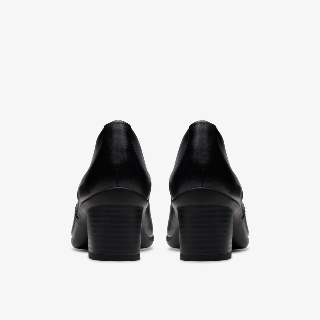 Womens Shaya Tess Black Leather Troer Shoes - Image 5