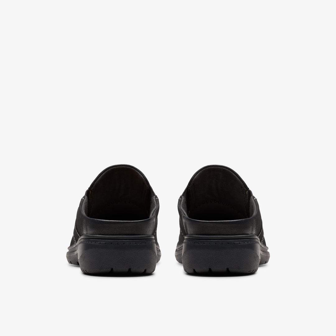Womens Carleigh Viola Black Nubuck Clogs & Mules - Image 5
