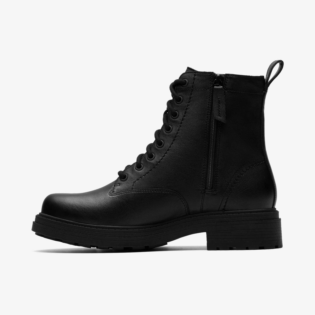 Womens Orinoco3 Style Black Leather Ankle Boots - Image 2