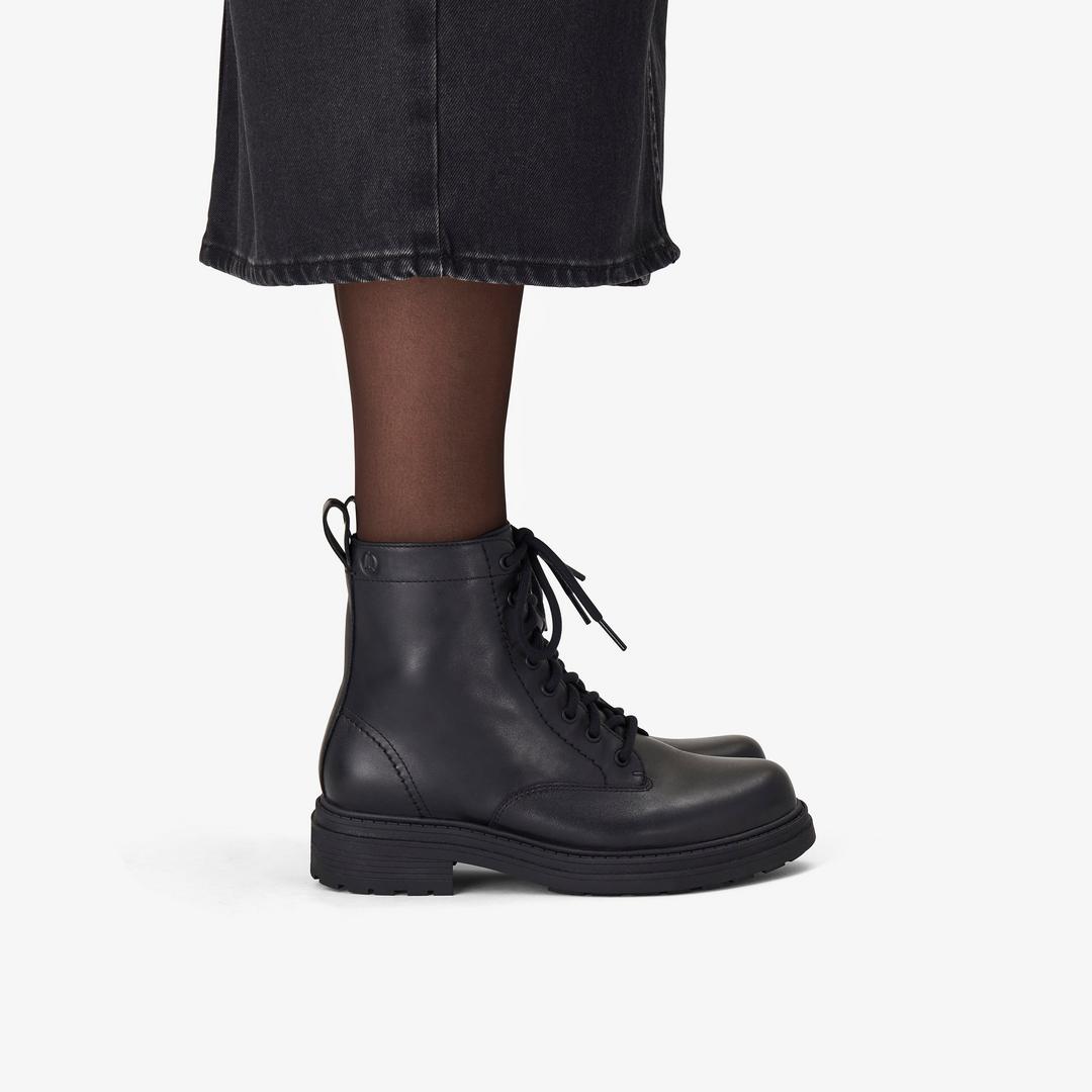 Womens Orinoco3 Style Black Leather Ankle Boots - Image 5