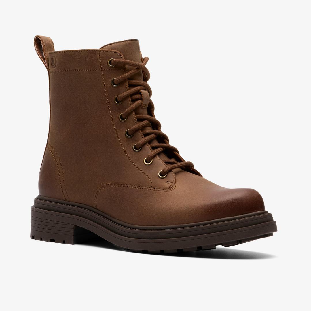 Womens Orinoco3 Style Walnut Leather Ankle Boots - Image 5